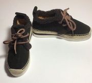 NEW See by Chloe ESPADRILLE SNEAKER BLACK Sz 35