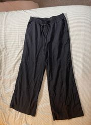 Black linen pants