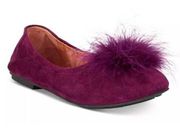 NWOB GENTLE SOULS by Kenneth Cole Women's Portia Pom Pom Suede Flats