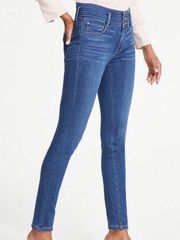 Ann Taylor women's ultra high rise dark wash skinny jeans size 10 GUC!