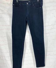 Else indigo blue polka dots cropped jeans 26