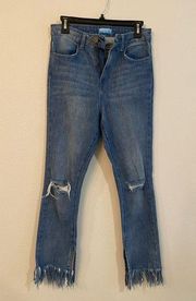 Show Me Your Mumu Brooklyn High Waist Denim Jeans, Size 26