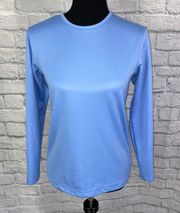 scoopneck Longsleeve dri fit activewear top blue sz XL women