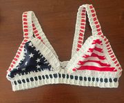 Usa knitted bikini top