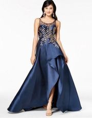 Say Yes To The Prom Junior's Sequined Illusion
High Low Gown 3/4