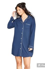 Soft Nightgown blue Navy Size Medium New