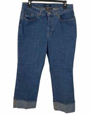 Izod Cropped Denim blue jeans size 12