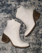 Unite White Western Boots