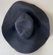 Floppy black sunhat, , size S-M