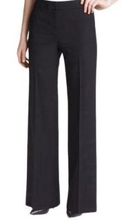 Lafayette 148 Women’s Dress Pants Black Menswear Style Slacks Straight | Size 10