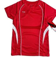 Tyr Womens Alliance Tech Tee Tshirt - Textured Red - Size Large - $34