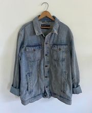 empyre jean jacket / xl, 24” pit to pit, 29” length / rn# 116442