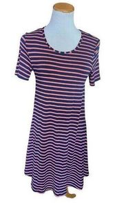 NwT Womens Wishful Park Striped Jersey Knit Short Sleeve Dress - Sz M