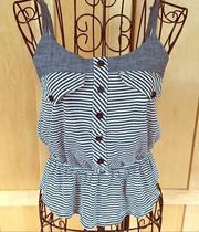 Kirra sleeveless blue cute summer TOP size Small