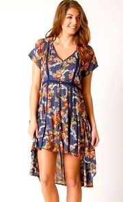 NWT  blue floral dress Size S