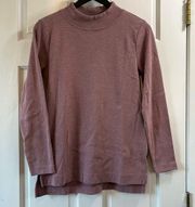 Co Light Purple Mock Neck Sweater - Size Small