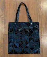 Black Patent Fashion Tote Bag. Great Condition.