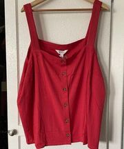 New Market & Spruce Tenley Sleeveless Button Down Blouse size 2x