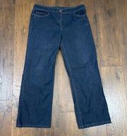 Eileen Fisher Cropped Dark Denim Jeans