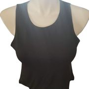 TAHARI BLACK sleeveless top size extra large bust 40 inches length 24 inches