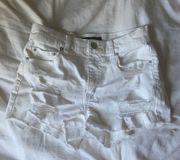 Aeropostale White Jean Shorta