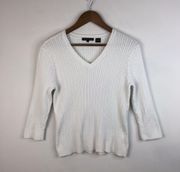 White Sweater Size Large
