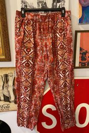 patterned hippie pants