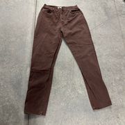 St. John's Bay Brown High Rise Tapered Jean