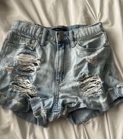 Light Wash Jean Shorts