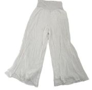 Bailey44 Wide Leg Cotton Gauze Fully Lined Casual Breezy Pants White size Medium