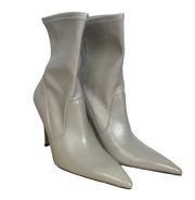 NIB IRO Champagne Stretch Leather Calf Heeled Boots SZ 41/10W