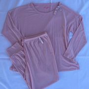 Victoria's Secret  Baby Pink 2 Piece Lounge Set