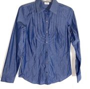 Van Heusen Denim Top Button Down Size XS