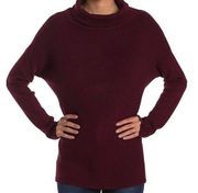 Cyrus Burgundy Turtleneck Sweater Small Long Sleeve Rib Business Casual Career