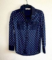 Tory Burch linen button up blouse