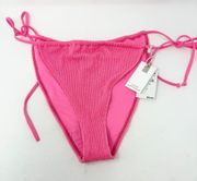 Good American Women Tiny Ties Bikini Bottom Hot Pink Size 2X/3X NWT