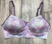 No Boundaries purple tie-dye Bra