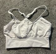 White Sports Bra