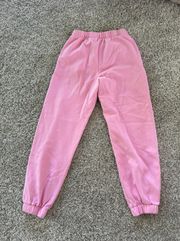 Bubble Gum Pink Sweatpants