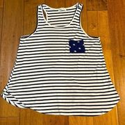 Ginger G Striped Racerback Tank Top