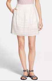 Vince Casual Pleated A-line Skirt w/ Pockets