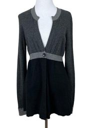 Vince Cardigan Sweater Womens Medium 100% Cashmere V-Neck‎ 1-Button Long Sleeve