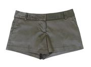 Akira Chicago Brown Satin Mini Shorts Cotton Blend Size Small Women's