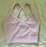 Forever 21 Pink Glitter Crop Top