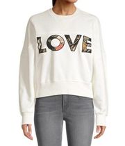 Rebecca Minkoff Tropical Love Patch Sweatshirt Size XL