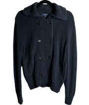 GAP - Navy Blue Double Breasted Cardigan - Sz. L