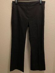 Theory Textured Black Cropped Dress Pants Size 2