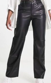 Ultra High Rise Leather Pants