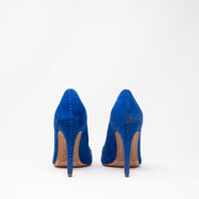 Alice + Olivia Dina Genuine Suede D'Orsay Stitch Up Stiletto High Heels Shoes 