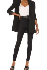 Wolford Scuba Leggings in Black Pull On Jersey Stretch Pants Revolve